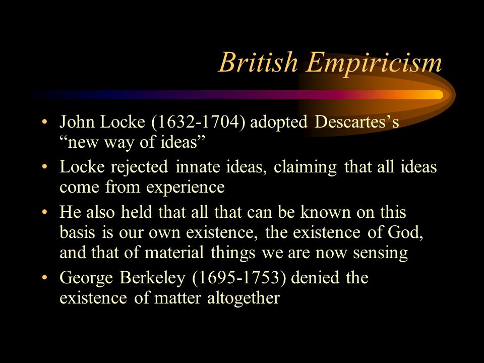 In his essay concerning human understanding john locke claimed that