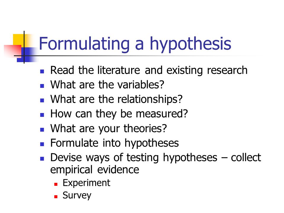 What is research hypothesis