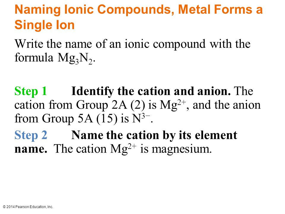 2014 pearson education inc chapter 6 lecture basic chemistry what is the basic form for the names of molecular compounds
