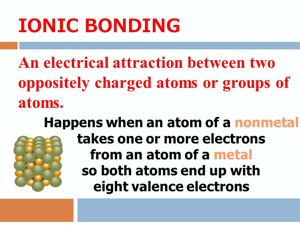 IONIC BONDING ION – any atom with more or less electrons that it is supposed to have* * Remember that the number of Electrons is supposed to be equal to the number of Protons if the atom has a neutral charge