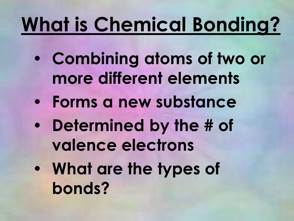 What is Chemical Bonding.