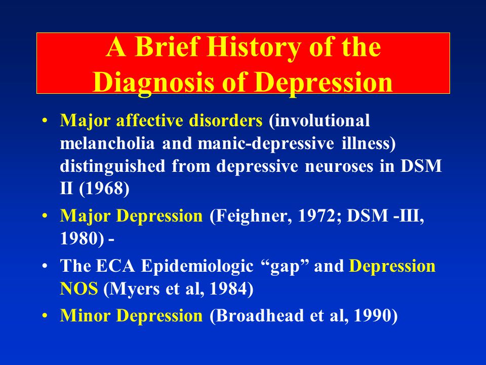 Involutional depression