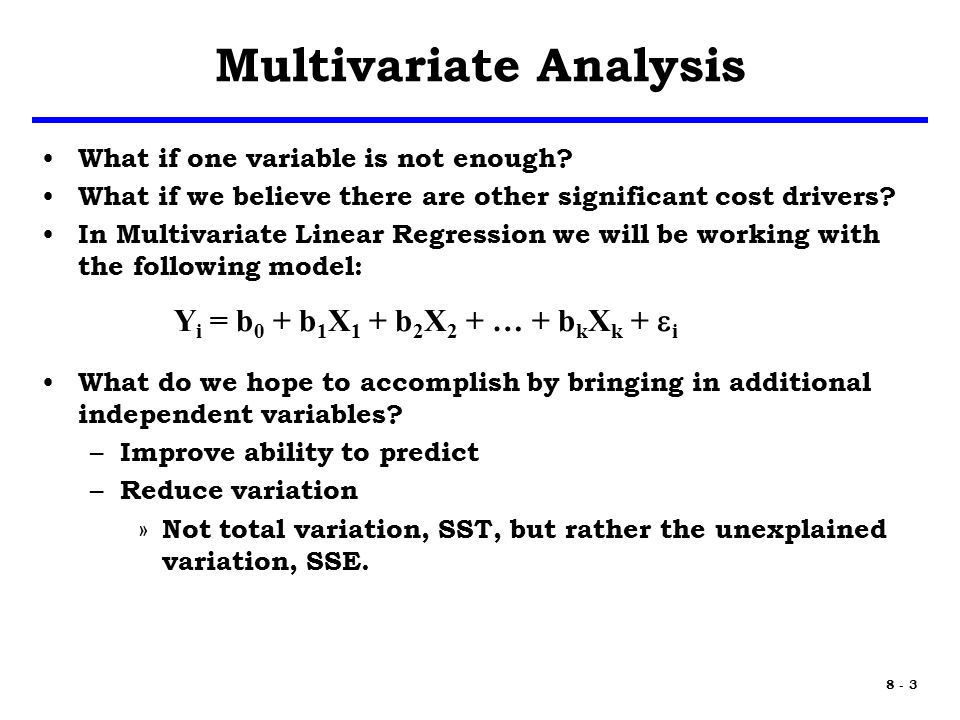 8 1 Multivariate Linear Regression Chapter Analysis 3 8