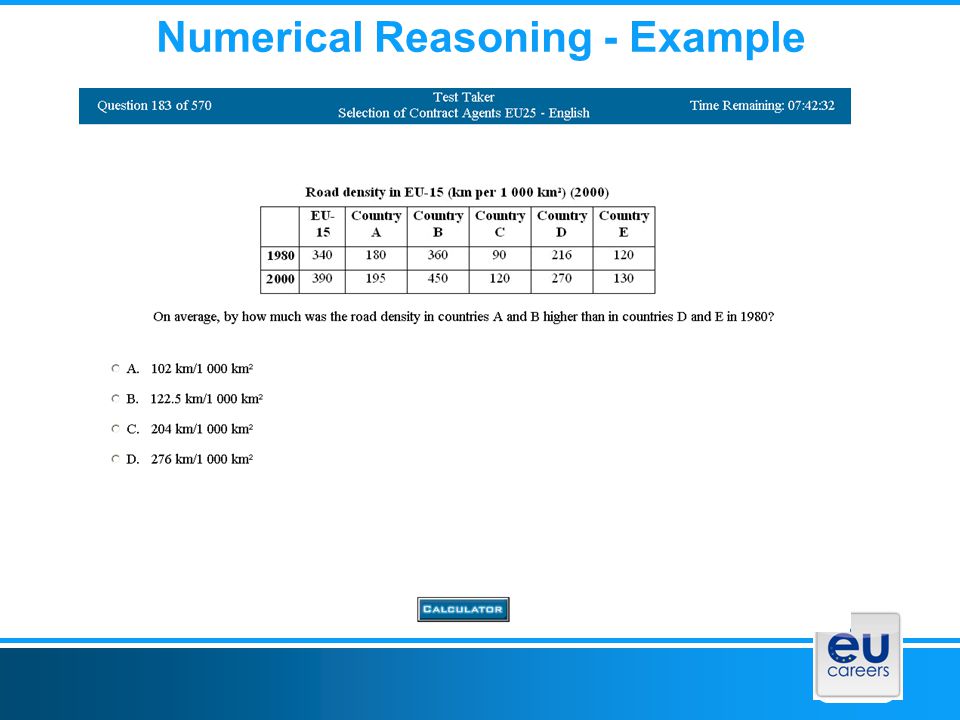 Numerical Reasoning - Example