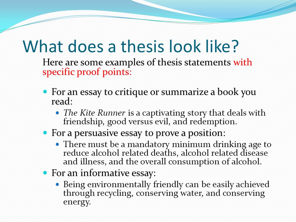Writing Tips: Thesis Statements - Center for Writing Studies