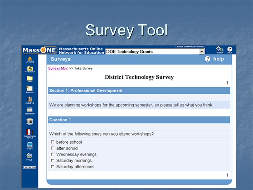 Survey Tool