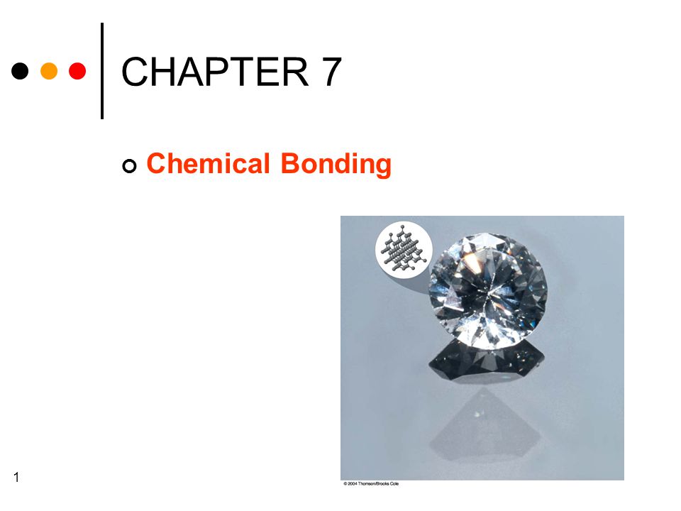 1 CHAPTER 7 Chemical Bonding