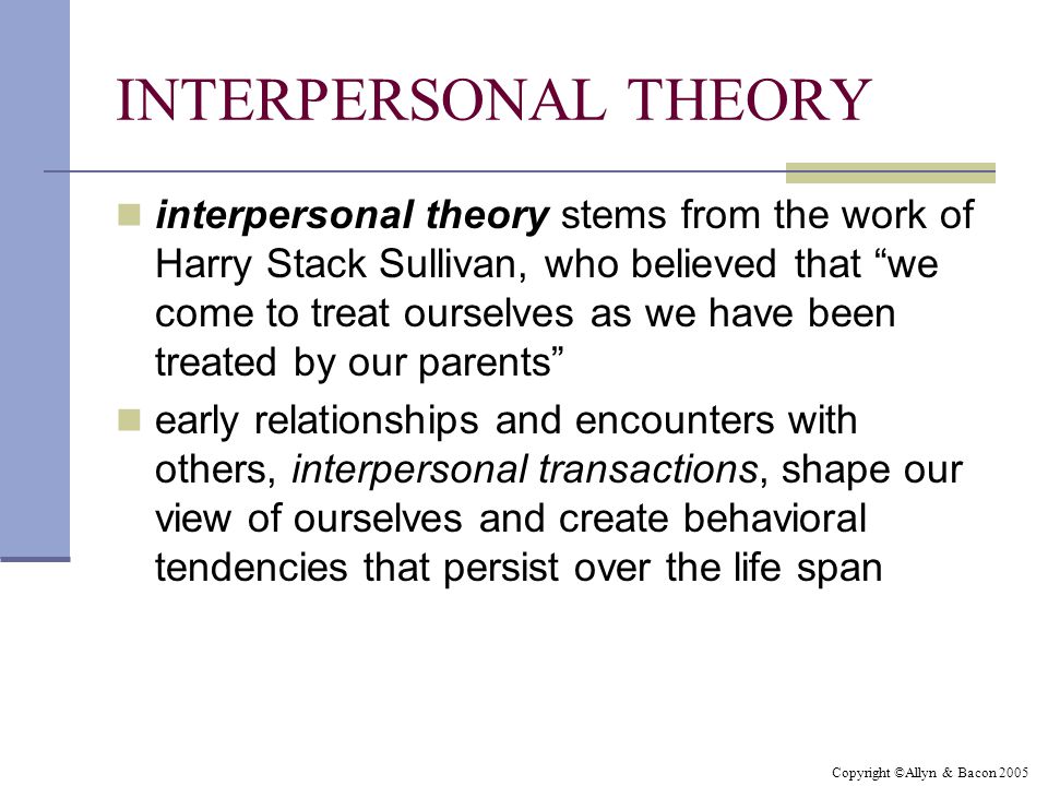 harry stack sullivan theory