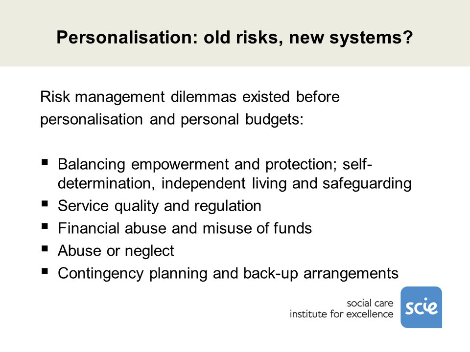 Personalisation: old risks, new systems.
