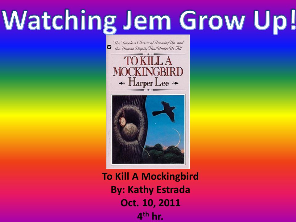 To Kill A Mockingbird By: Kathy Estrada Oct. 10, th hr.