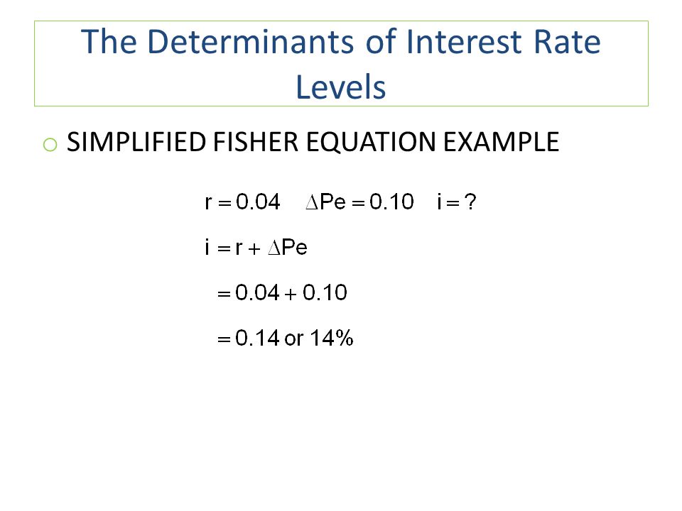 Fisher Equation Example Jennarocca Fisher Equation Example Jennarocca