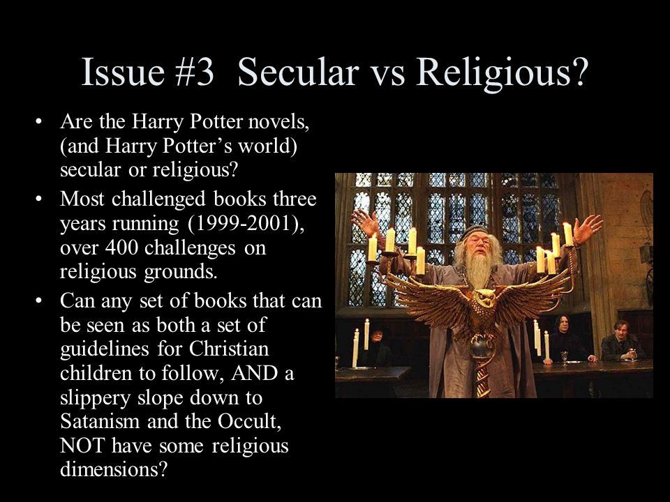 Issue #3 Secular vs Religious.