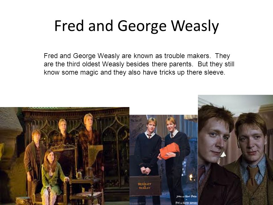 Ginny Weasly Ginny Weasly is the youngest Weasly. She is one year younger then Ron.
