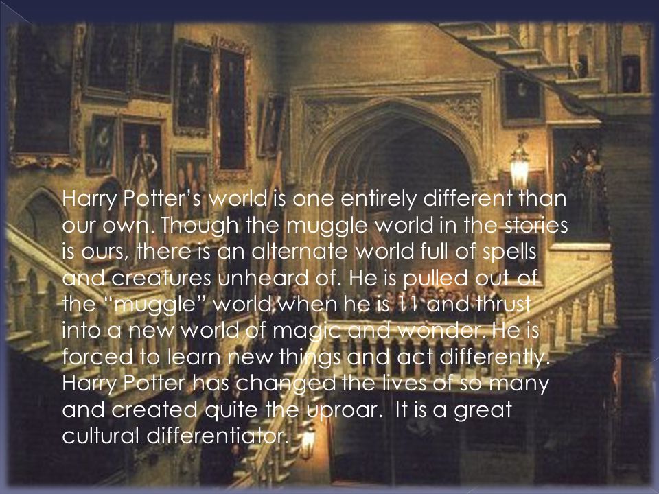 Harry Potter’s world is one entirely different than our own.