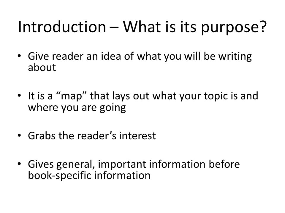 Purpose Of Writing An Essay