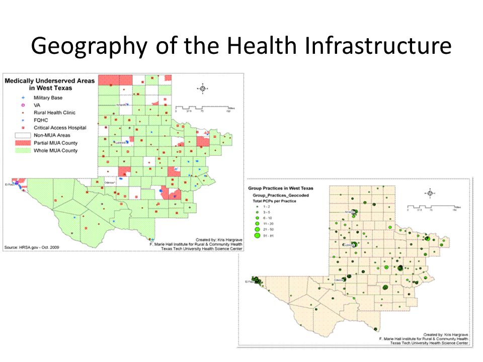 Geography of the Health Infrastructure
