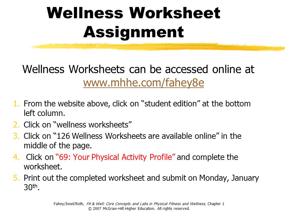 Printables Health And Wellness Worksheets physical health worksheets worksheet printables and wellness basic principles of fitness chapter 2 activity faheyinselroth fit well