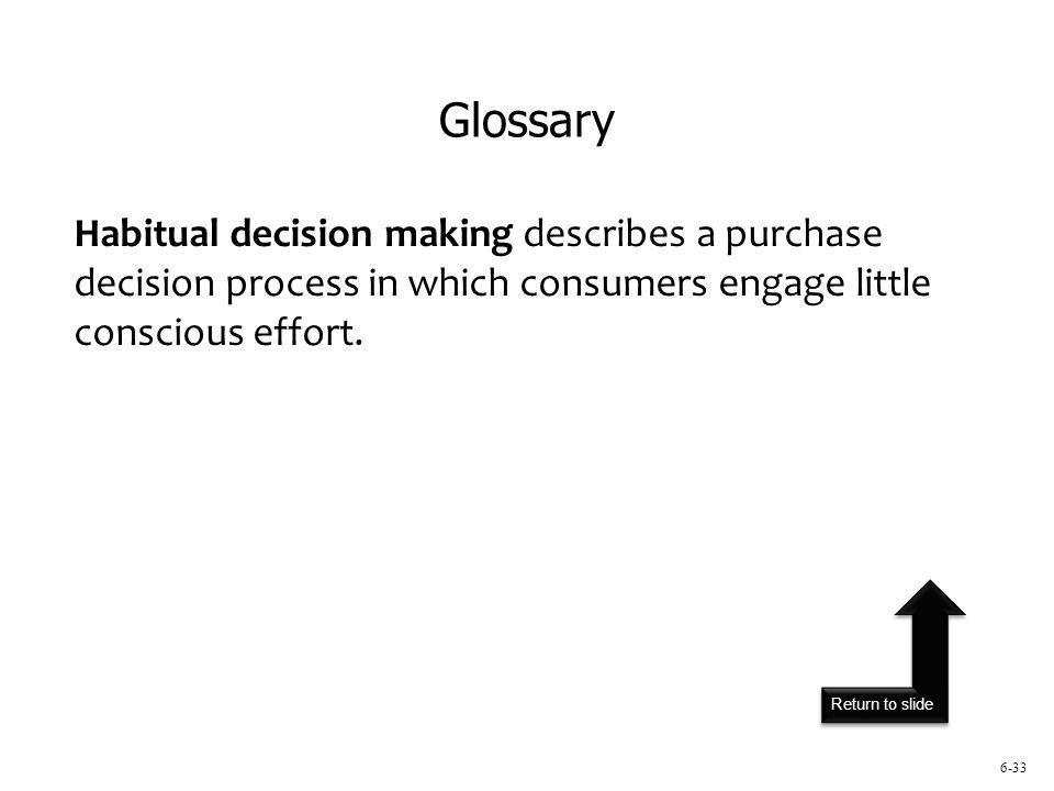chapter consumer behavior six copyright 2015 mcgraw hill education habitual decision making