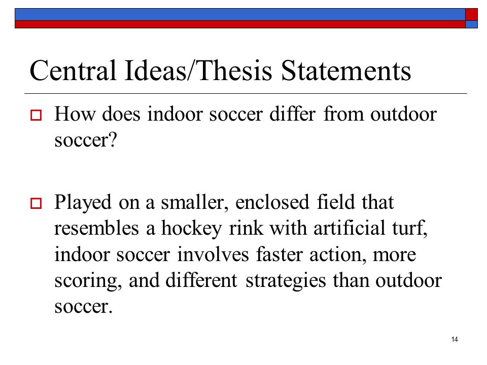 Ideas For Thesis Statements