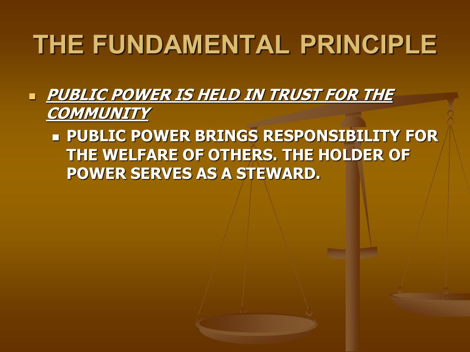 The Caux Round Table Principles For Elishing M Government The Fundamental Principle Public Power Is Held In Trust For Community