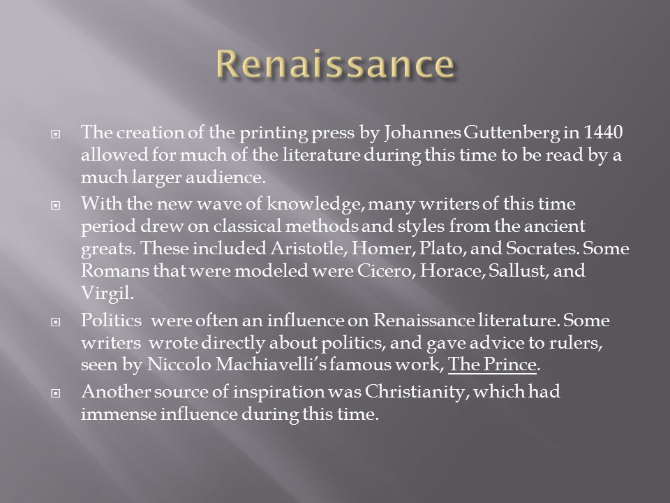 essay on renaissance period Renaissance research papers look at the artists, philosophers and government of the era in which great social changes took place. essay on renaissance period Renaissance research papers look at the artists, philosophers and government of the era in which great social changes took place.