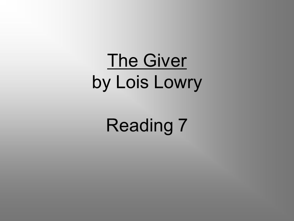 The Giver Essay Questions