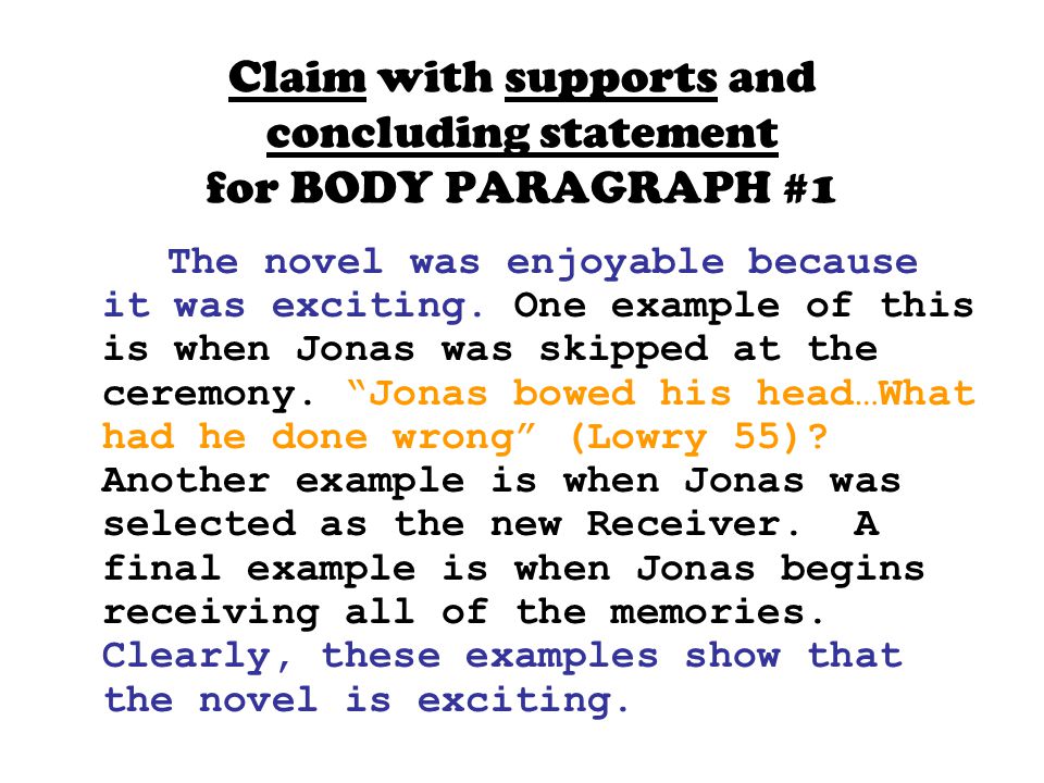 Conclusion Statement