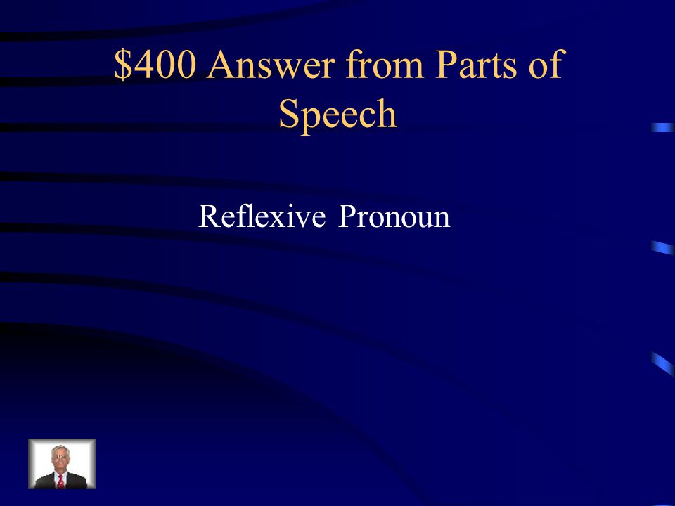 $400 Question from Parts of Speech The underlined word is what part of speech.