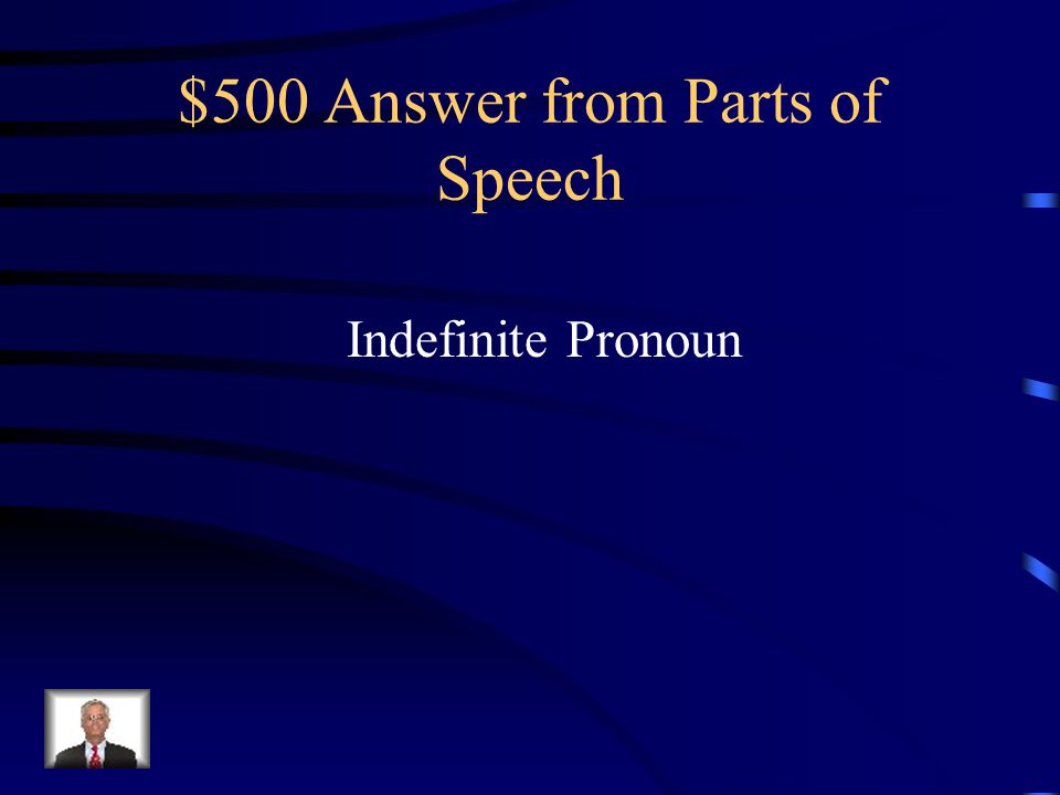 $500 Question from Parts of Speech The underlined word is what part of speech.