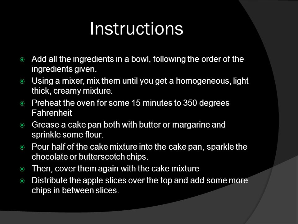 Instructions  Add all the ingredients in a bowl, following the order of the ingredients given.