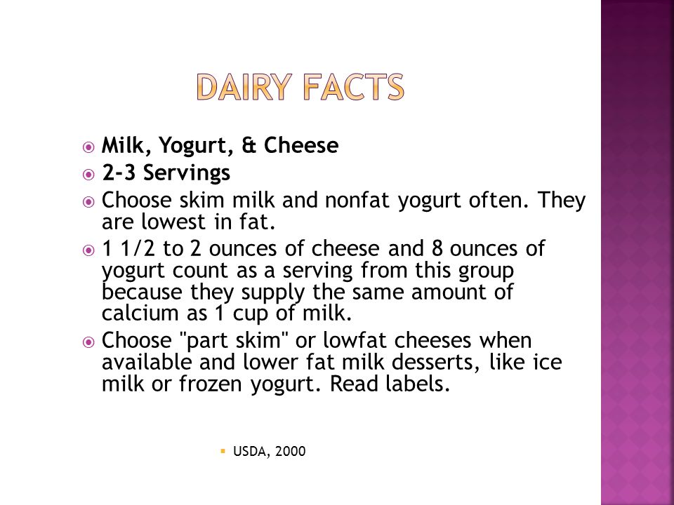  What type of dairy products do you enjoy.