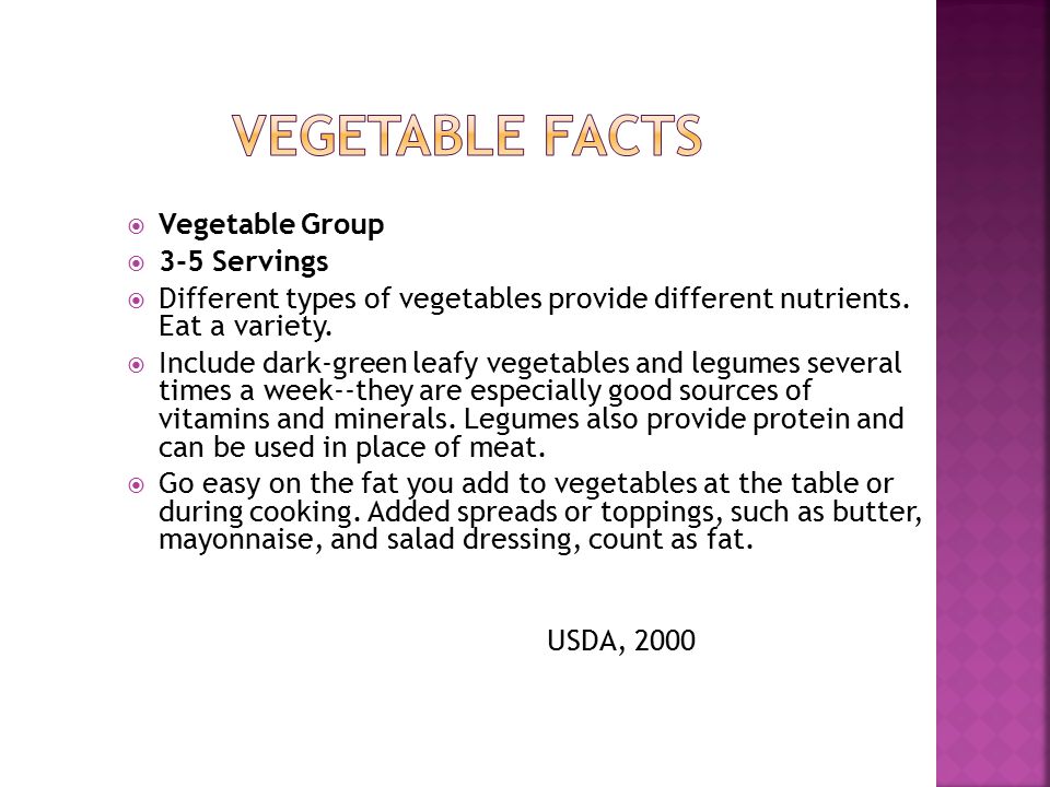  What type of vegetables do you like.