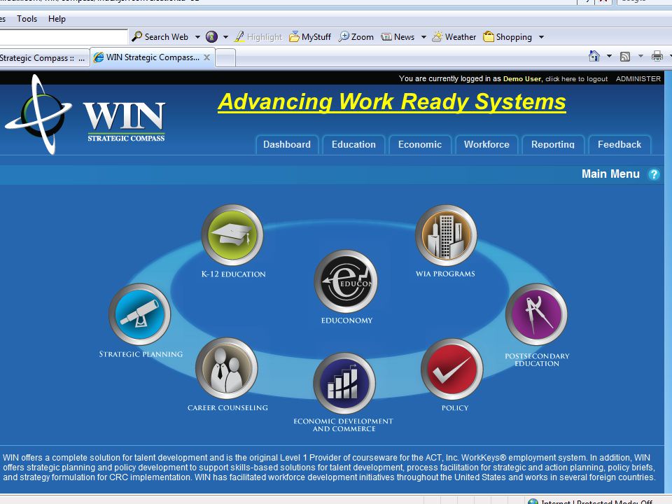 Advancing Work Ready Systems