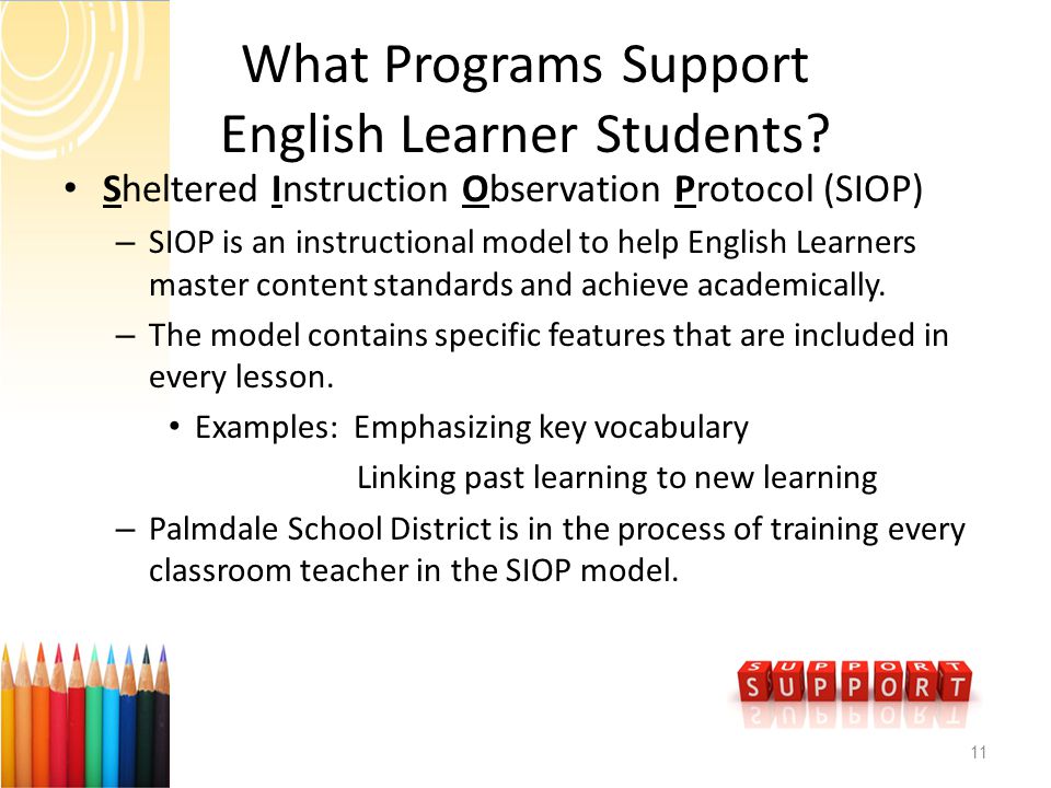 What Programs Support English Learner Students.
