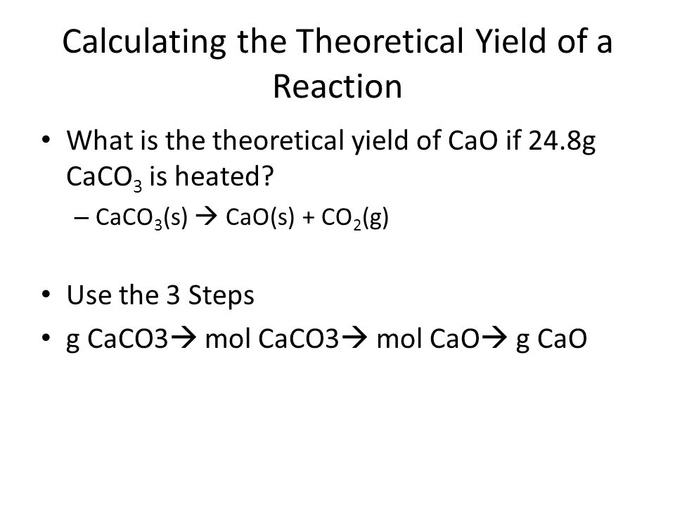 What Is The Equation For Percent Yield Jennarocca Equation For Theoretical Yield Jennarocca
