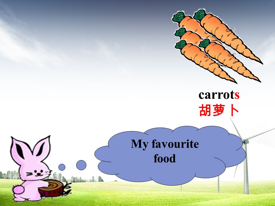 carrots 胡萝卜 My favourite food