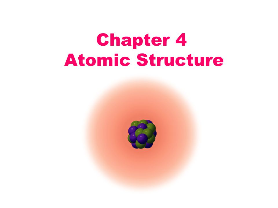 Chapter 4 Atomic Structure Objectives Understand The History Of 1 Chapter 4 Atomic Structure