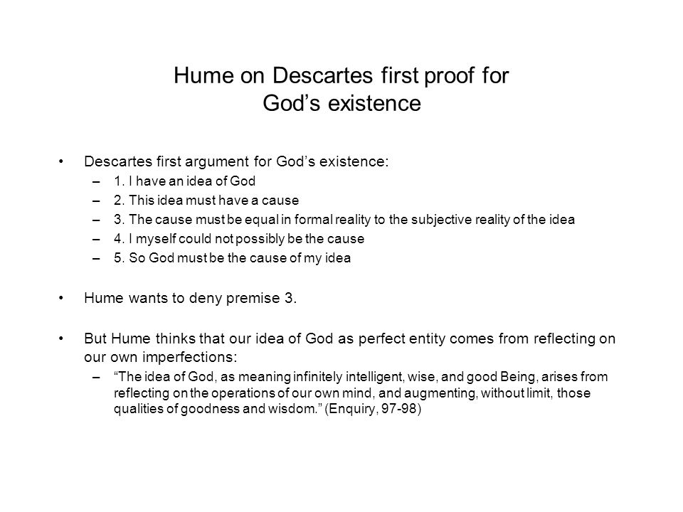 descartes proof god existence human error Descartes' proof for the existence of god is an elaboration of the ontological argument first proposed by st. descartes proof god existence human error Descartes' proof for the existence of god is an elaboration of the ontological argument first proposed by st.