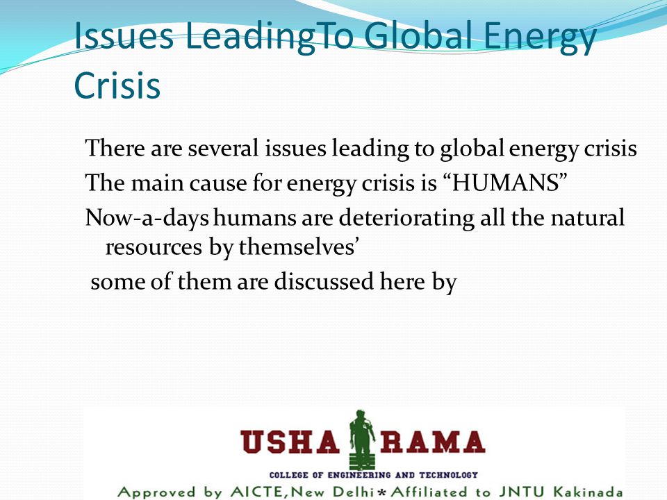 global energy crisis