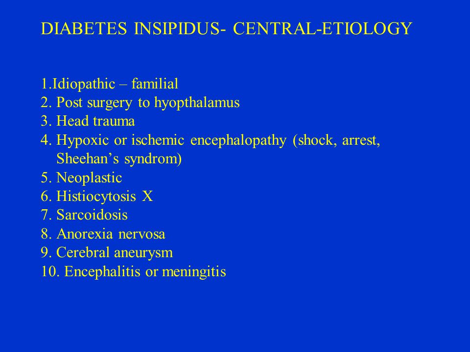 a case of diabetes insipidus a case of diabetes insipidus