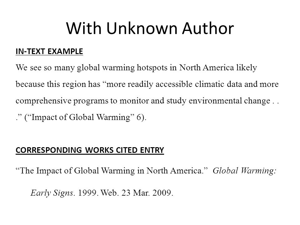 mla work cited page example