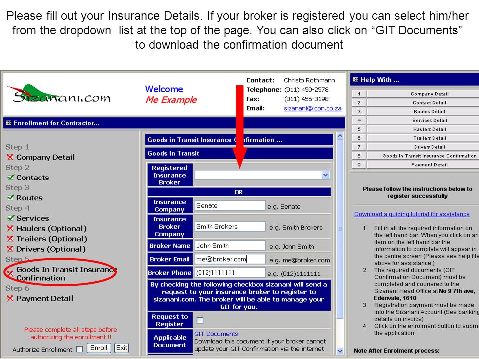 Please fill out your Insurance Details.