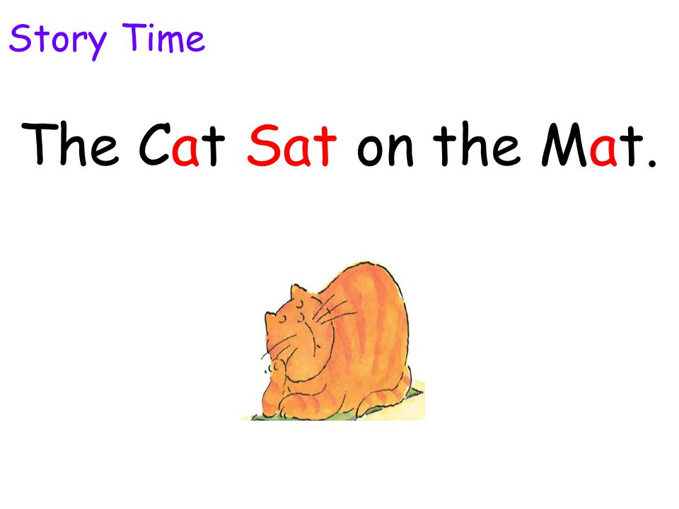 The Cat Sat on the Mat. Story Time