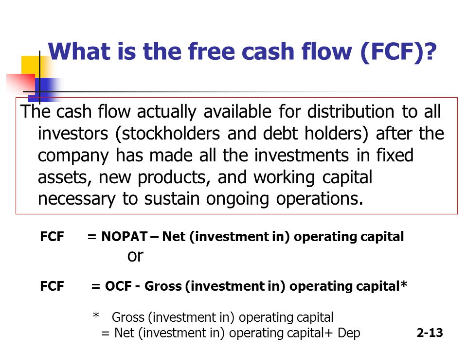 cash flow products