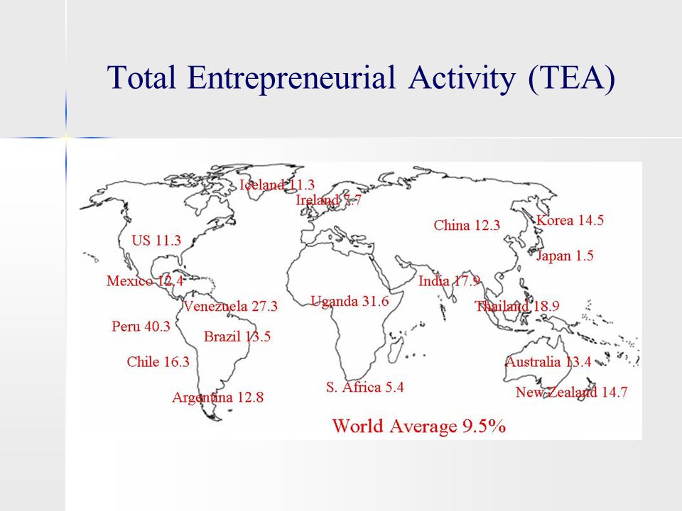 Total Entrepreneurial Activity (TEA)
