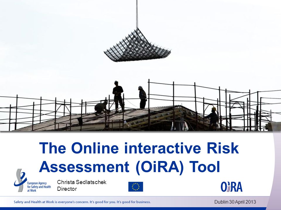 The Online interactive Risk Assessment (OiRA) Tool Christa Sedlatschek Director Dublin 30 April 2013