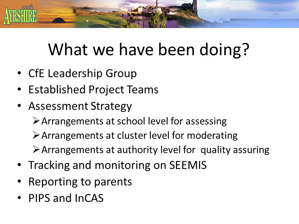 Using Pips And Incas In South Ayrshire Schools Mona Mcculloch 3 What