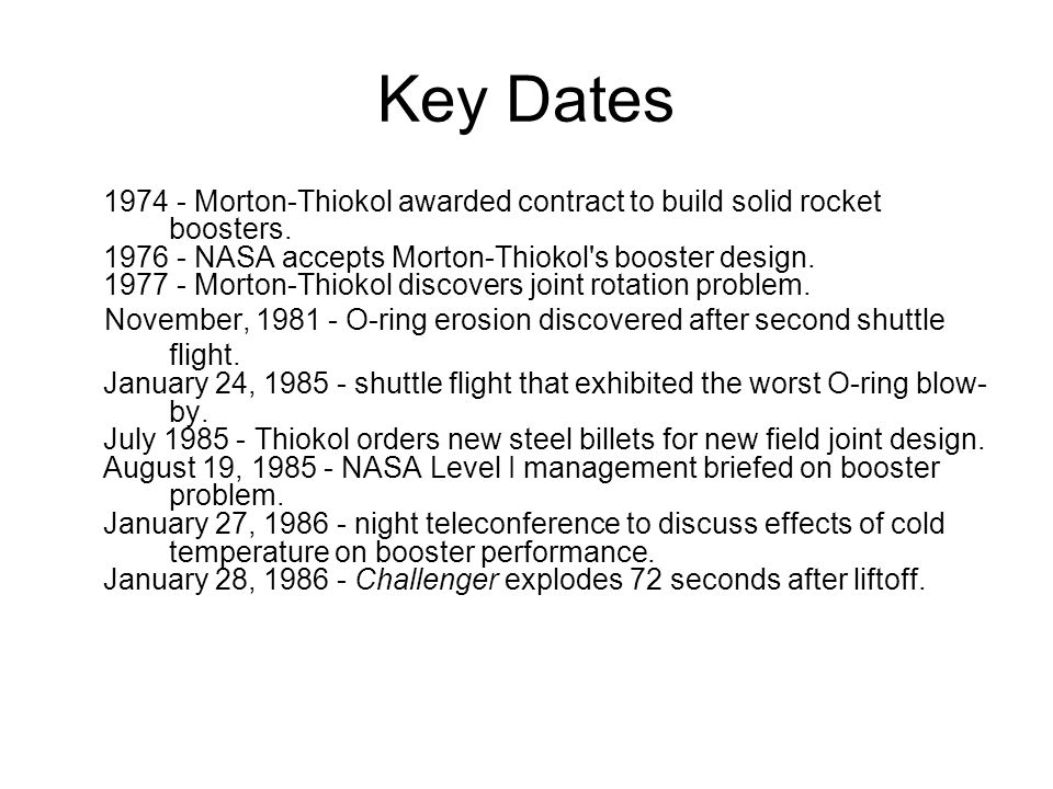 Engineering ethics case study the challenger disaster