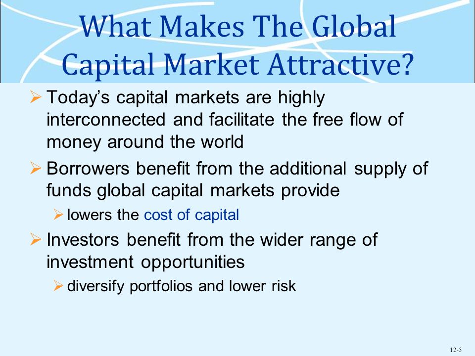12-5 What Makes The Global Capital Market Attractive.