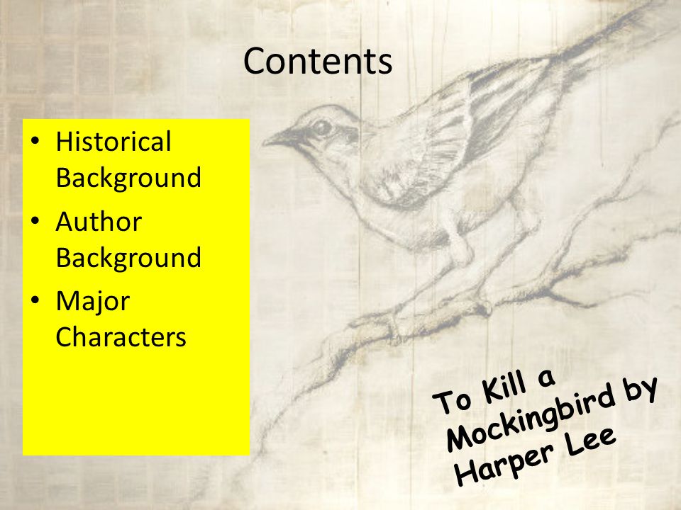 Introduction To Kill a Mockingbird by harper lee